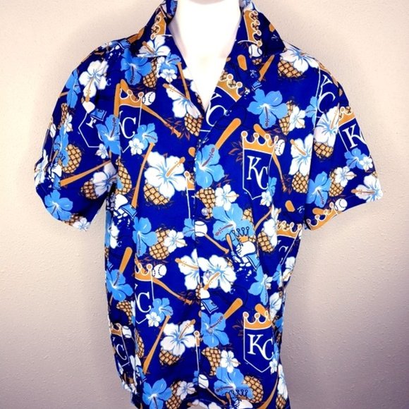 kc royals button up shirt